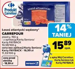 Carrefour Łosoś atlantycki wędzony* CARREFOUR plastry oferta