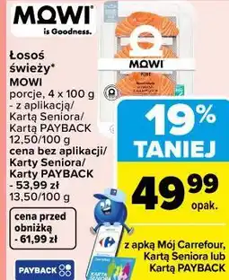 Carrefour Łosoś świeży* MOWI porcje oferta