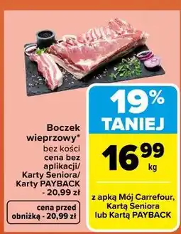 Carrefour Boczek wieprzowy bez kości oferta