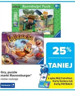 Carrefour Gry, puzzle marki Ravensburger oferta