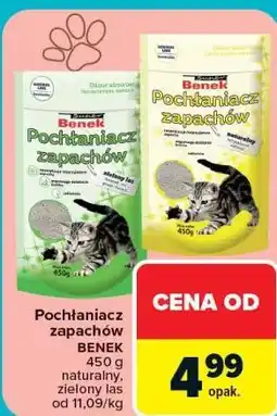 Carrefour Pochłaniacz zapachów BENEK 450 g naturalny, zielony las oferta