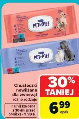 Carrefour Chusteczki nawilżane dla zwierząt oferta