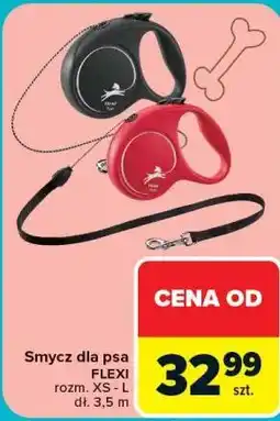 Carrefour Smycz dla psa FLEXI rozm. XS - L dł. 3,5 m oferta