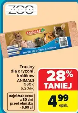 Carrefour Trociny dla gryzoni, królików ANIMALS oferta