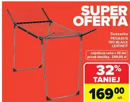 Carrefour Suszarka PEGASUS 180 BLACK LEIFHEIT oferta