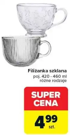 Carrefour Filiżanka szklana poj oferta