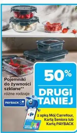 Carrefour Pojemniki do żywności szklane oferta