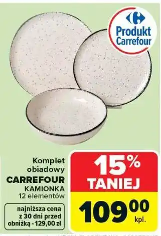 Carrefour Komplet obiadowy CARREFOUR KAMIONKA 12 elementów oferta