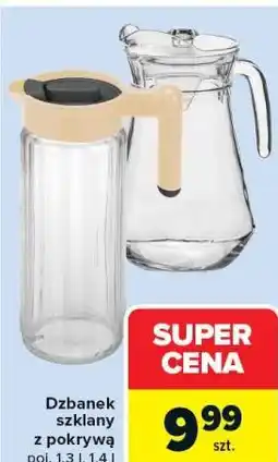 Carrefour Dzbanek szklany z pokrywą oferta