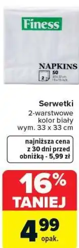 Carrefour Serwetki Finess oferta