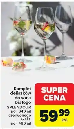 Carrefour Komplet kieliszków do wina białego SPLENDOUR oferta