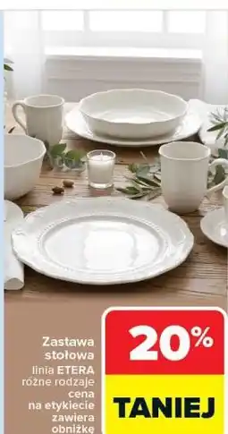 Carrefour Zastawa stołowa linia ETERA oferta