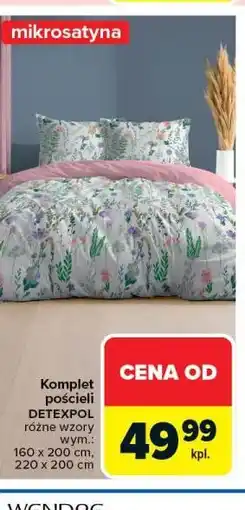 Carrefour Komplet pościeli DETEXPOL oferta