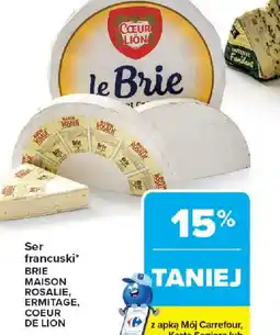 Carrefour Coeur de Lion Ser francuski Brie oferta