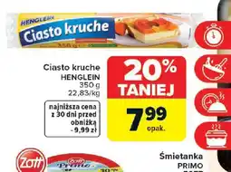 Carrefour Ciasto kruche Henglein oferta