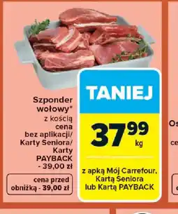 Carrefour Szponder wołowy oferta