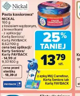 Carrefour Nickal Pasta kawiorowa oferta