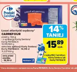Carrefour Carrefour Losoś atlantycki wędzony oferta