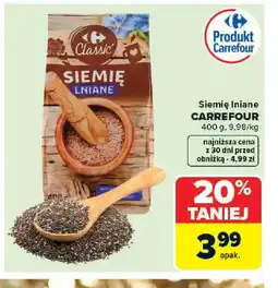 Carrefour Siemię lniane Carrefour oferta