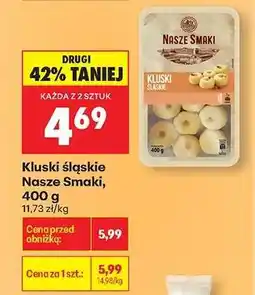 Biedronka Kluski śląskie Nasze Smaki, 400 g oferta