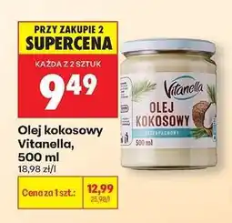 Biedronka Olej kokosowy Vitanella , 500 ml oferta