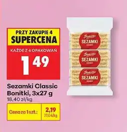 Biedronka Sezamki Classic Bonitki 3x27 g oferta