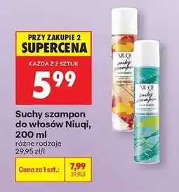 Biedronka Suchy szampon do włosów Niuqi 200 ml oferta