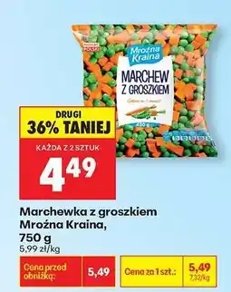 Biedronka Marchewka z groszkiem Mroźna Kraina, 750 g oferta