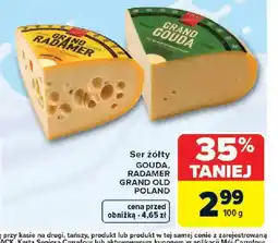Carrefour Ser żółty Gouda, Radamer oferta