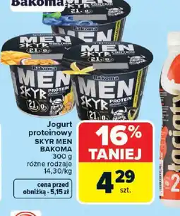 Carrefour Bakoma Jogurt proteinowy Skyr Men oferta