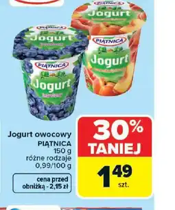 Carrefour Jogurt owocowy Piątnica oferta