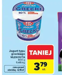 Carrefour Mlekovita Jogurt Grecki oferta