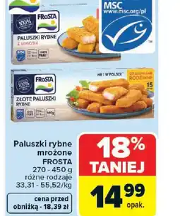 Carrefour Paluszki rybne mrożone Frosta oferta