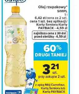 Carrefour Simpl Olej rzepakowy oferta