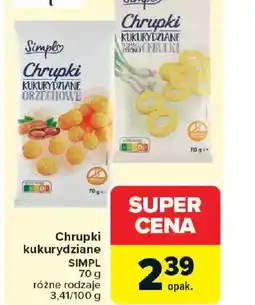 Carrefour Chrupki kukurydziane Simpl oferta