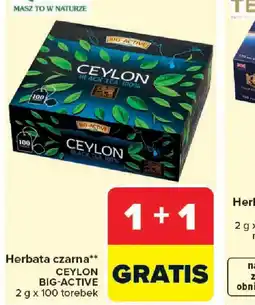 Carrefour Herbata czarna Ceylon Big-Active oferta