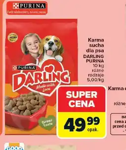 Carrefour Karma sucha dla psa Darling Purina oferta