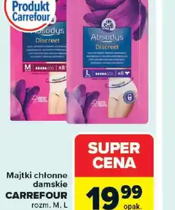 Carrefour Majtki chłonne damskie Carrefour Absodus Discreet oferta