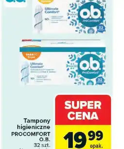 Carrefour o.b. Tampony higieniczne PROCOMFORT oferta