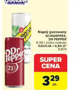Carrefour Schweppes / Dr Pepper napój oferta