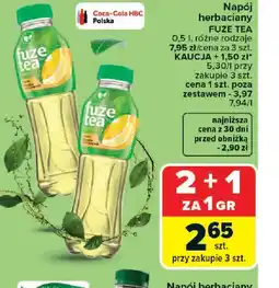 Carrefour Fuze Tea napój herbaciany oferta