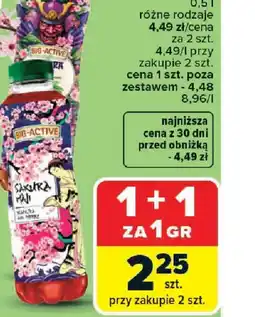 Carrefour Napój herbaciany Big-Active oferta