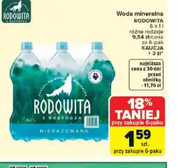 Carrefour Woda mineralna Rodowita oferta
