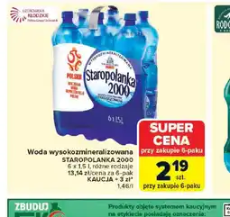 Carrefour Woda Staropolanka 2000 oferta