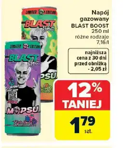 Carrefour Blast Boost napój gazowany oferta