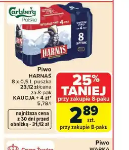 Carrefour Piwo Harnaś oferta