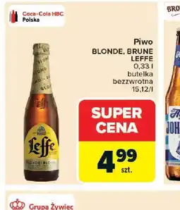 Carrefour Piwo Leffe Blonde, Brune oferta