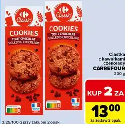 Carrefour Express Ciastka z kawałkami czekolady CARREFOUR oferta