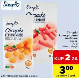 Carrefour Express Chrupki kukurydziane smakowe SIMPL oferta