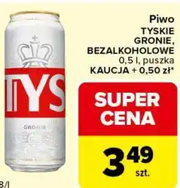 Carrefour Express Piwo TYSKIE GRONIE, BEZALKOHOLOWE oferta